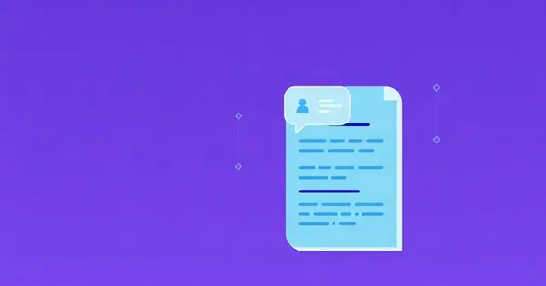 Страница документа и светящаяся боковая панель ИИ-помощника рядом с ней